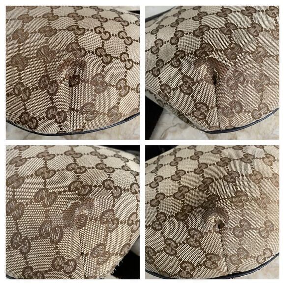 Gucci GG Monogram Canvas & Leather Hobo Bag - Picture 14 of 15